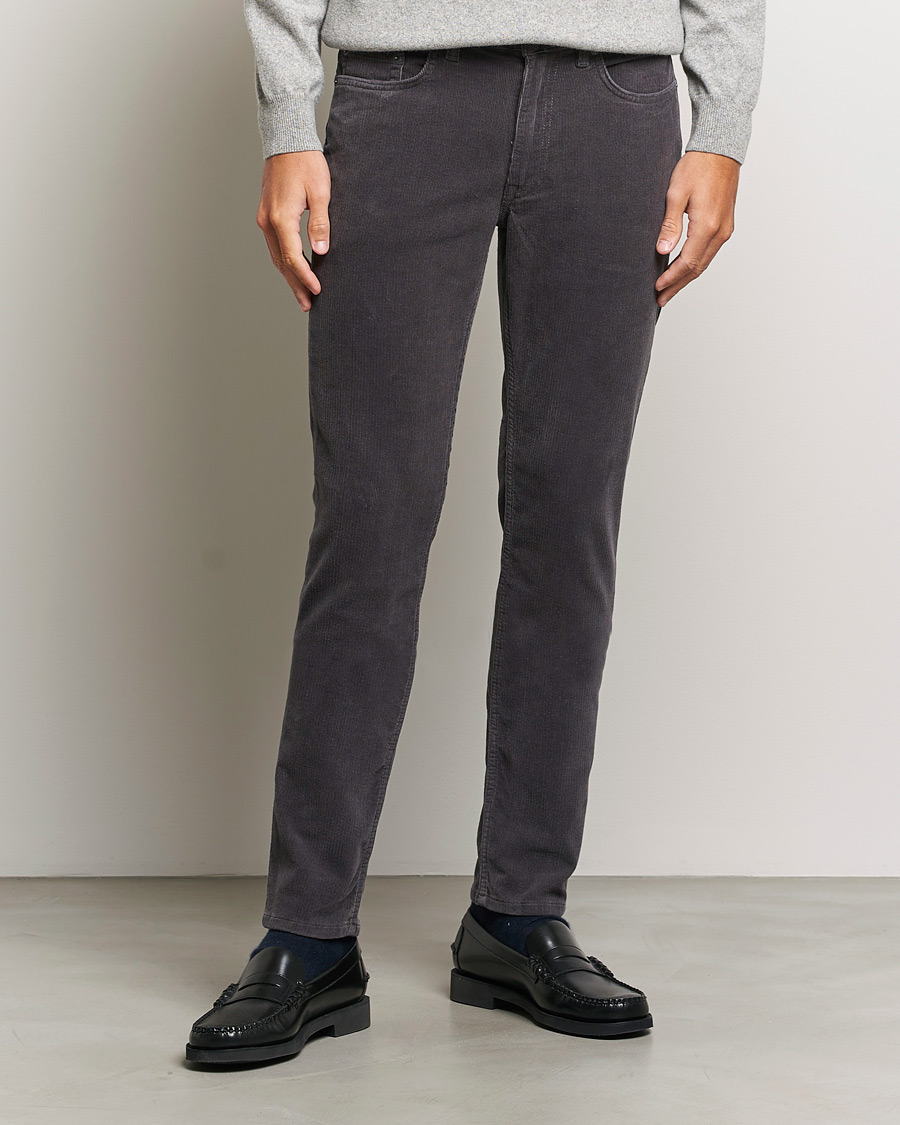 Mies | Vakosamettihousut | GANT | Cord 5-Pocket Jeans Antracite