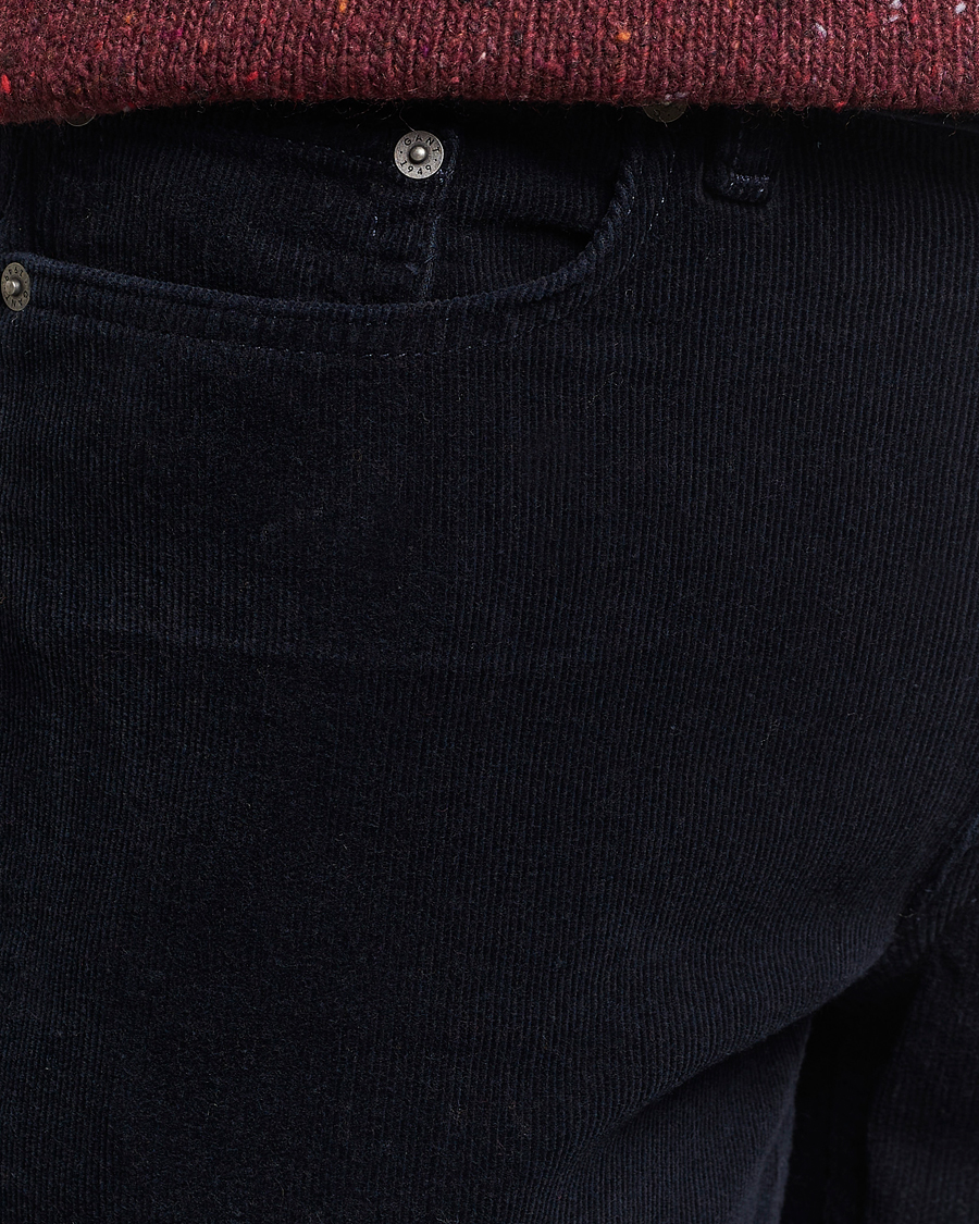 Mies | Housut | GANT | Cord 5-Pocket Jeans Evening Blue