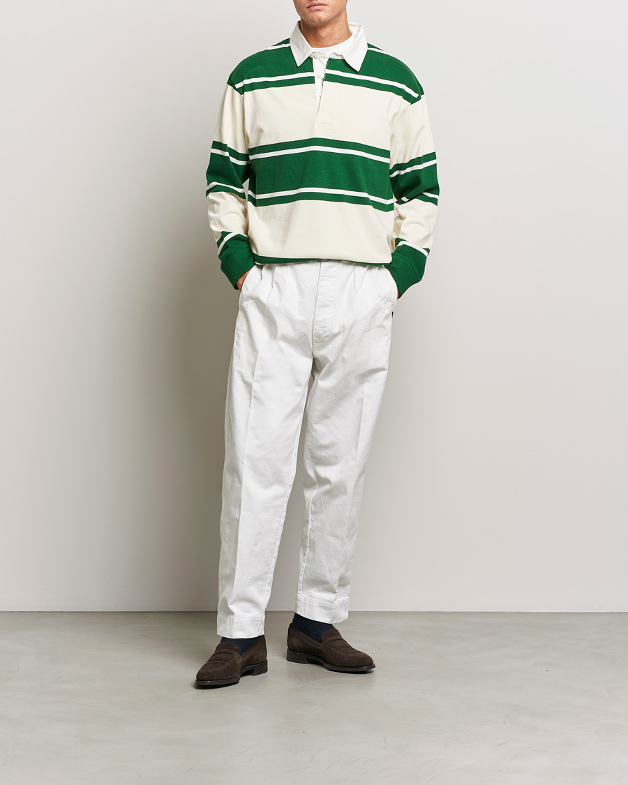 Mies | Puserot | GANT | Striped Heavy Rugger Strong Green
