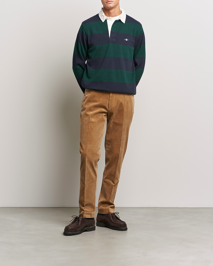 Mies | Puserot | GANT | Original Barstripe Heavy Rugger Tartan Green