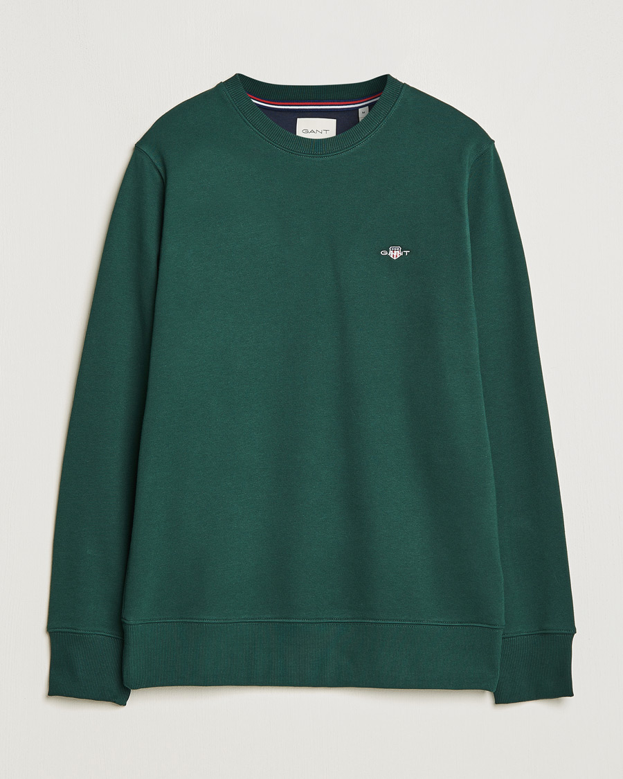 Mies | Puserot | GANT | Original Crew Neck Sweatshirt Tartan Green