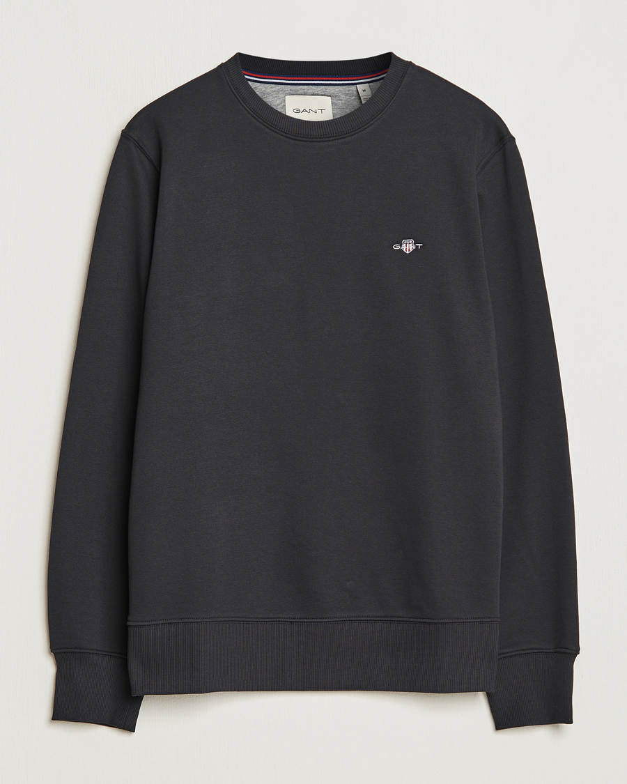 Mies | Puserot | Gant | Original Crew Neck Sweatshirt Black