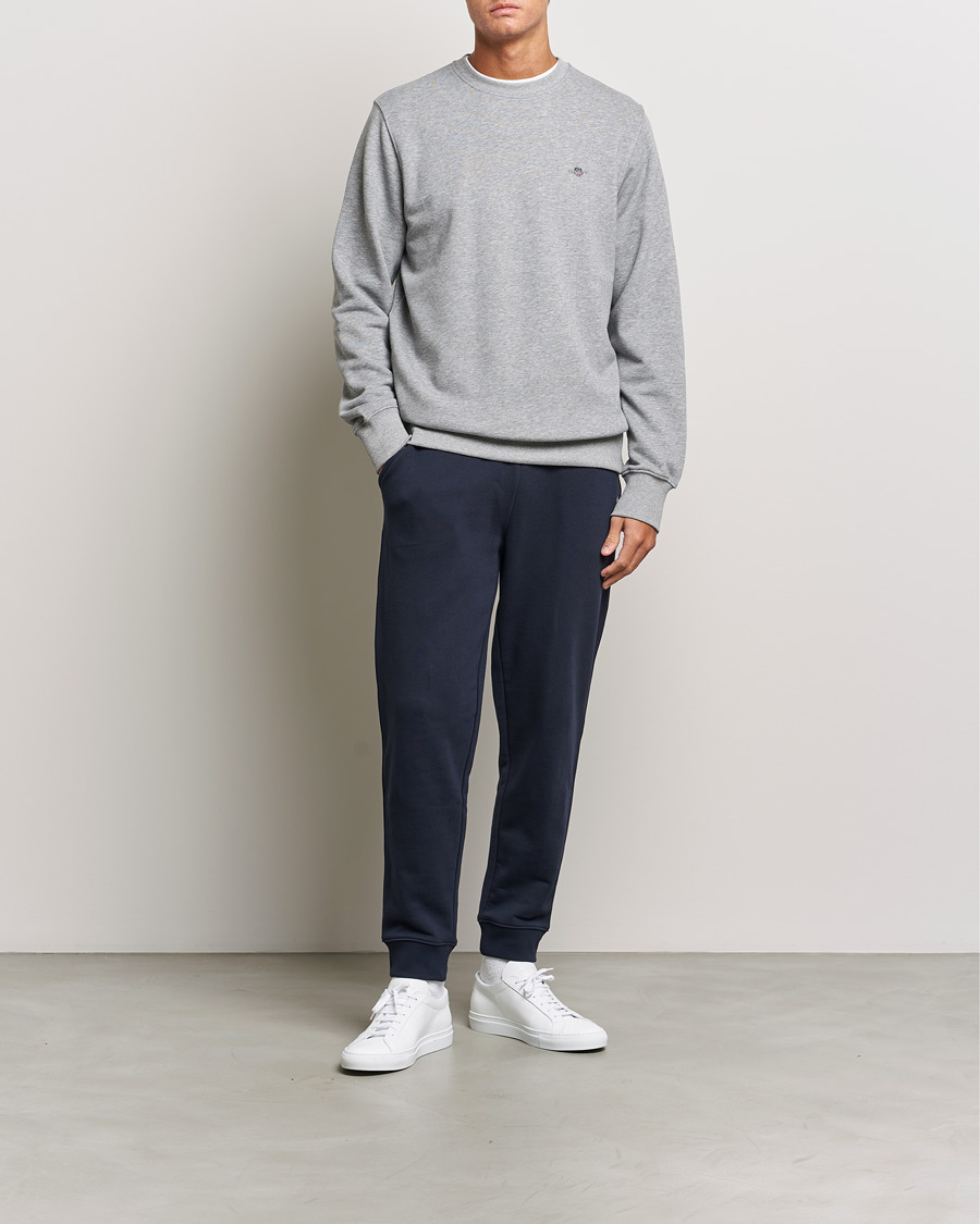 Mies | Puserot | Gant | Original Crew Neck Sweatshirt Grey Melange