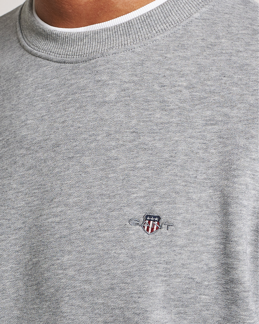 Mies | Puserot | Gant | Original Crew Neck Sweatshirt Grey Melange