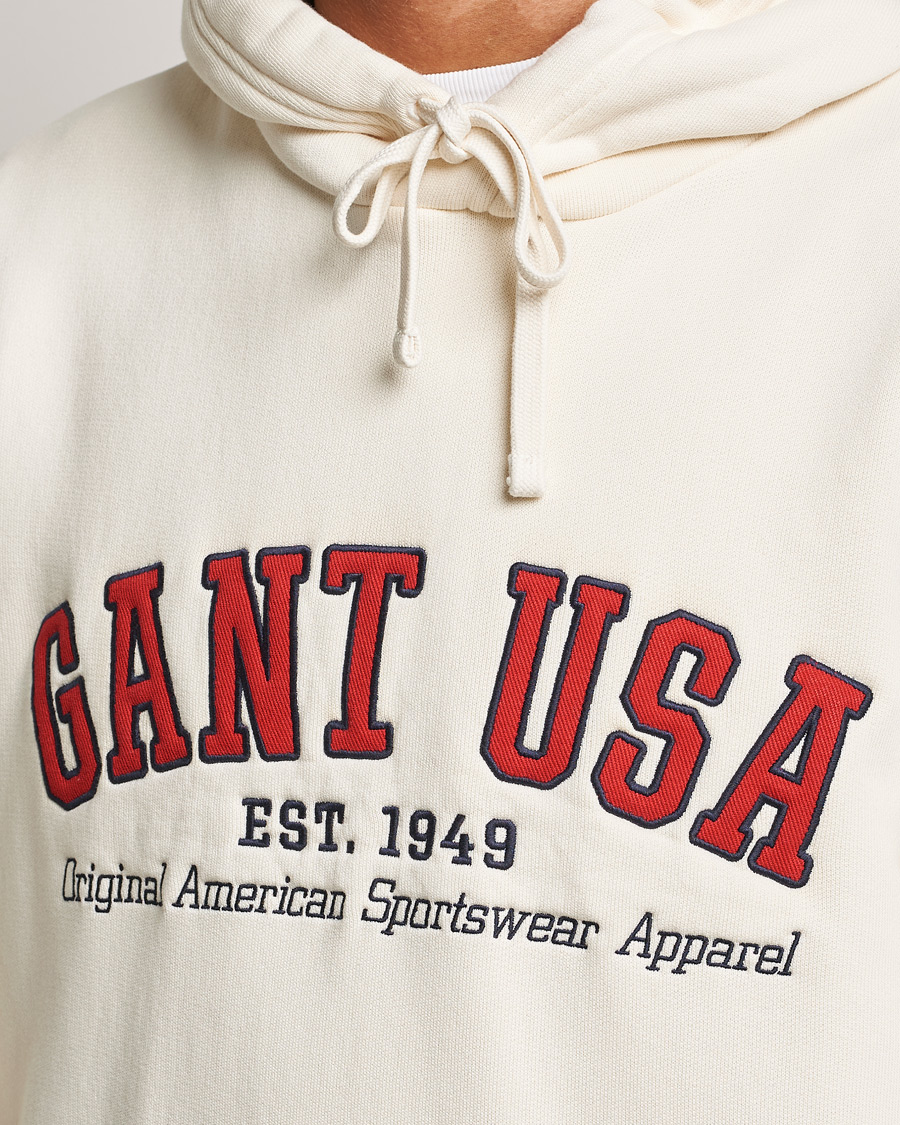 Mies | Puserot | GANT | USA Hoodie Cream