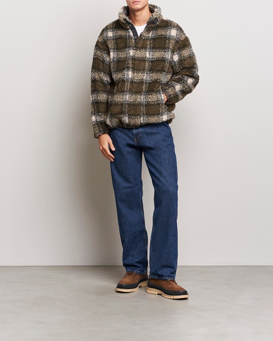 Mies | Puserot | GANT | Checked Shepra Fleece Full Zip Multi