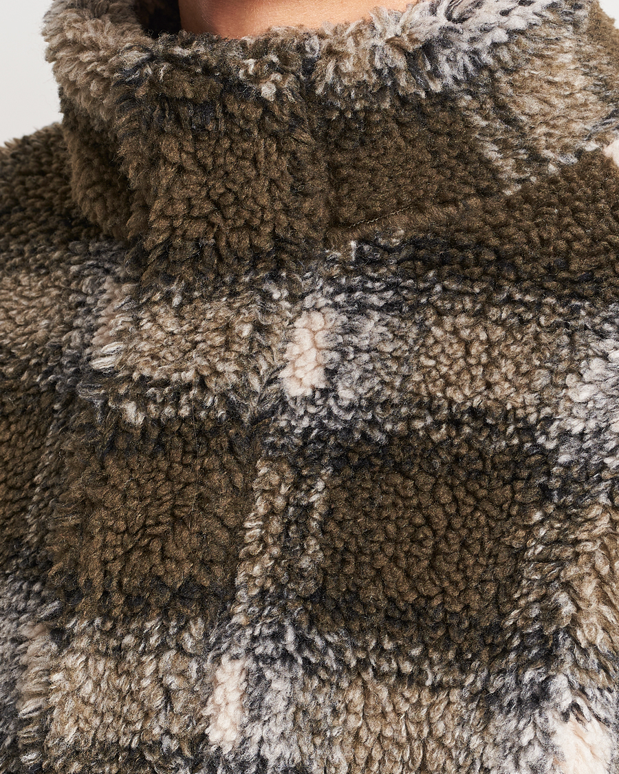 Mies | Puserot | GANT | Checked Shepra Fleece Full Zip Multi