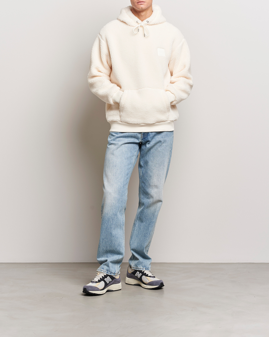Mies | Puserot | GANT | Sherpa Fleece Hoodie Cream