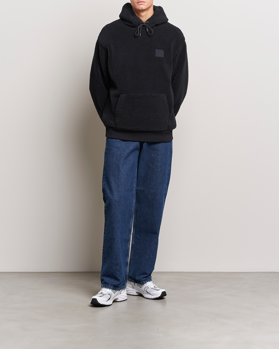 Mies | Puserot | GANT | Sherpa Fleece Hoodie Black