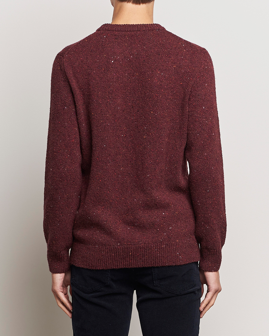 Mies | Puserot | GANT | Neps Donegal Crew Neck Sweater Plumped Red