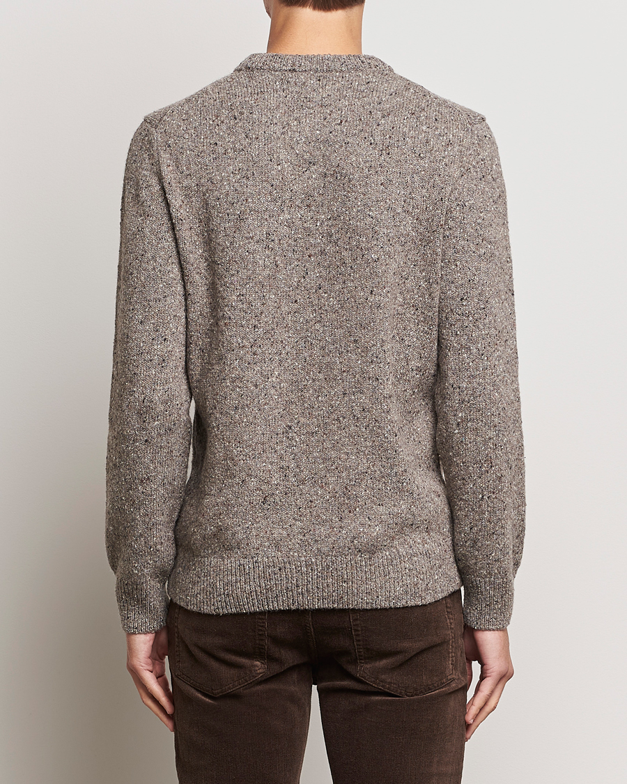 Mies | Puserot | GANT | Neps Donegal Crew Neck Sweater Dark Grey