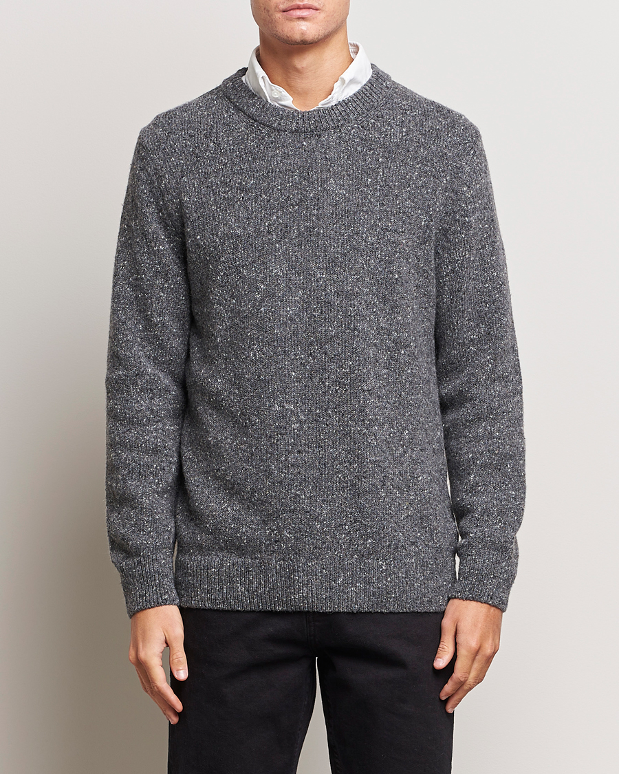 Mies | Vaatteet | GANT | Neps Donegal Crew Neck Sweater Antracite