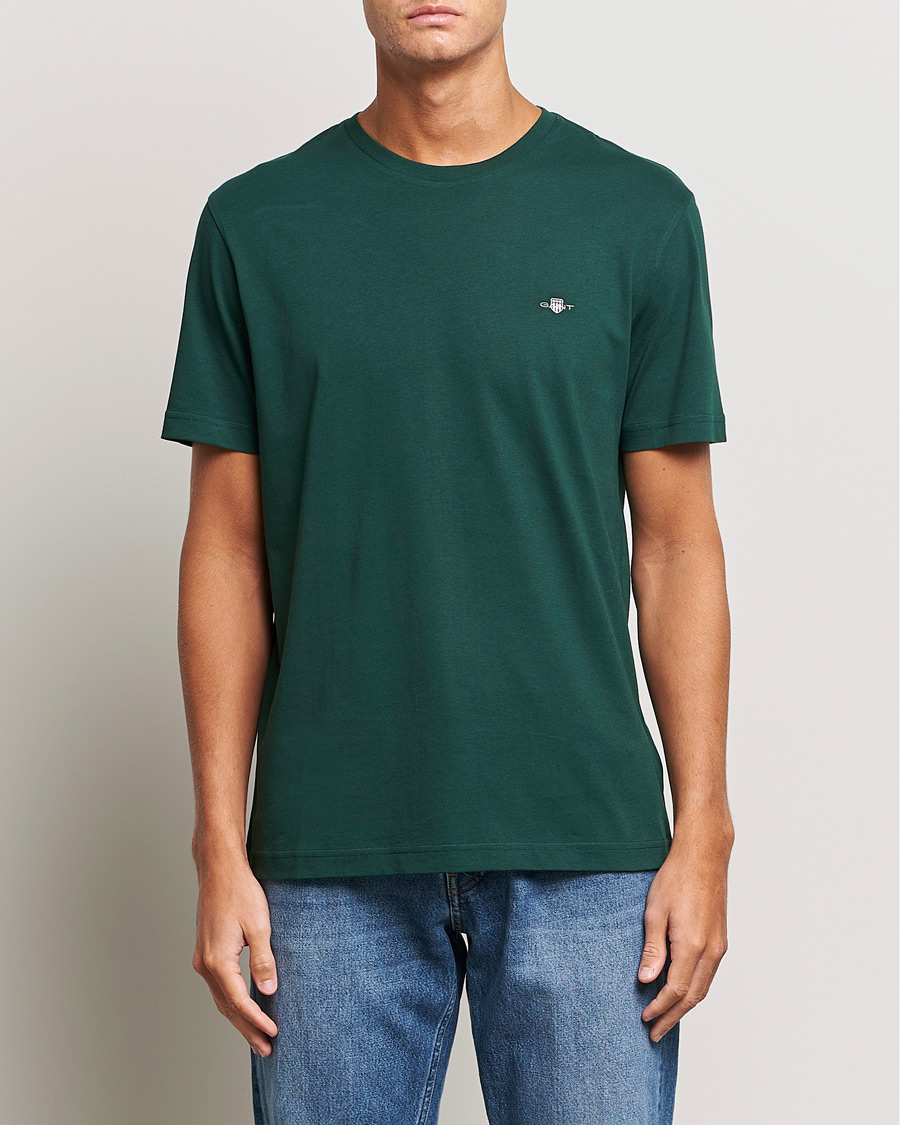 Mies |  | GANT | The Original T-shirt Tartan Green