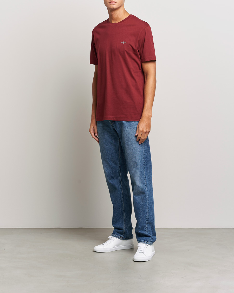 Mies | T-paidat | GANT | The Original T-shirt Plumped Red