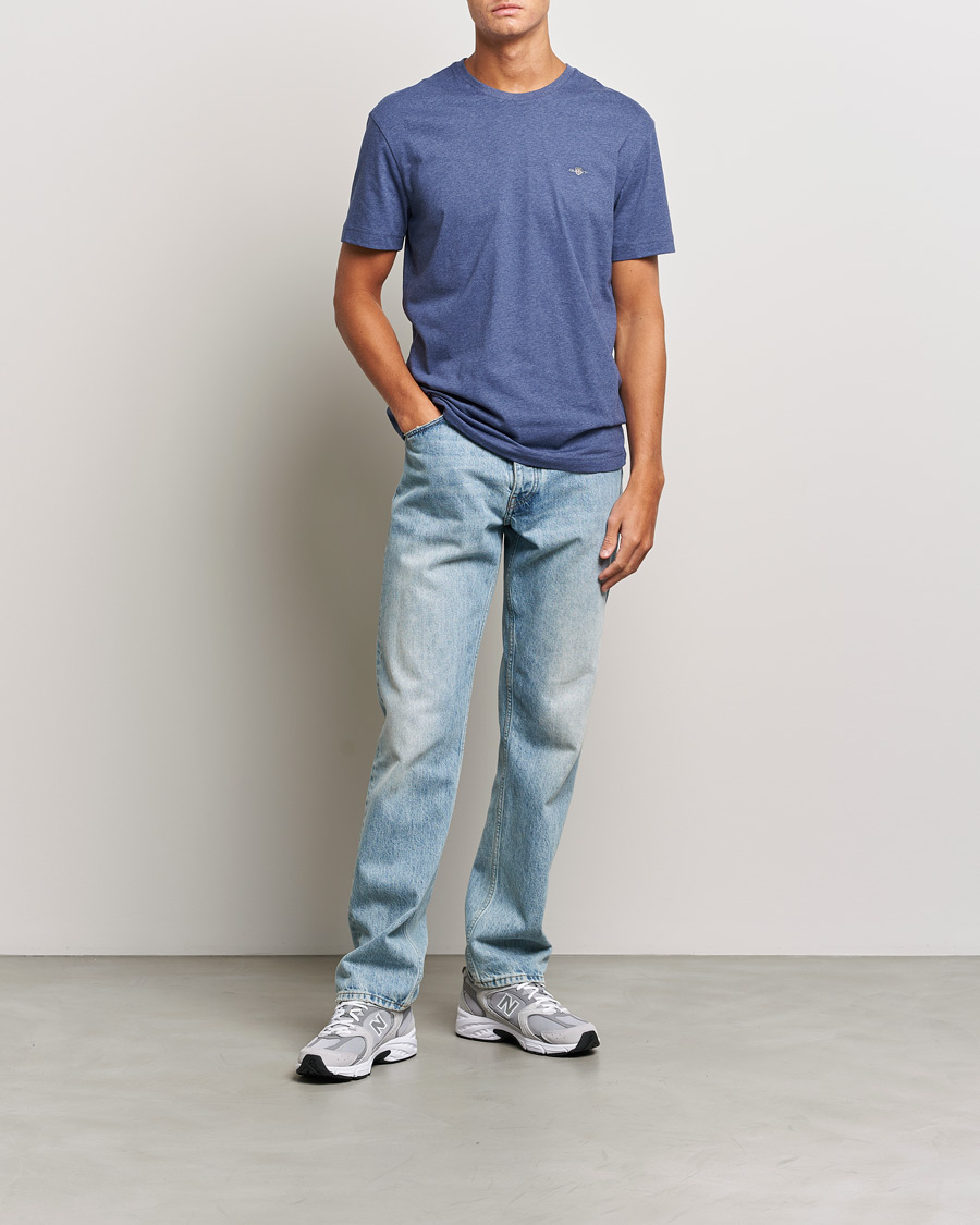 Mies | T-paidat | GANT | The Original T-Shirt Dark Jeansblue Melange