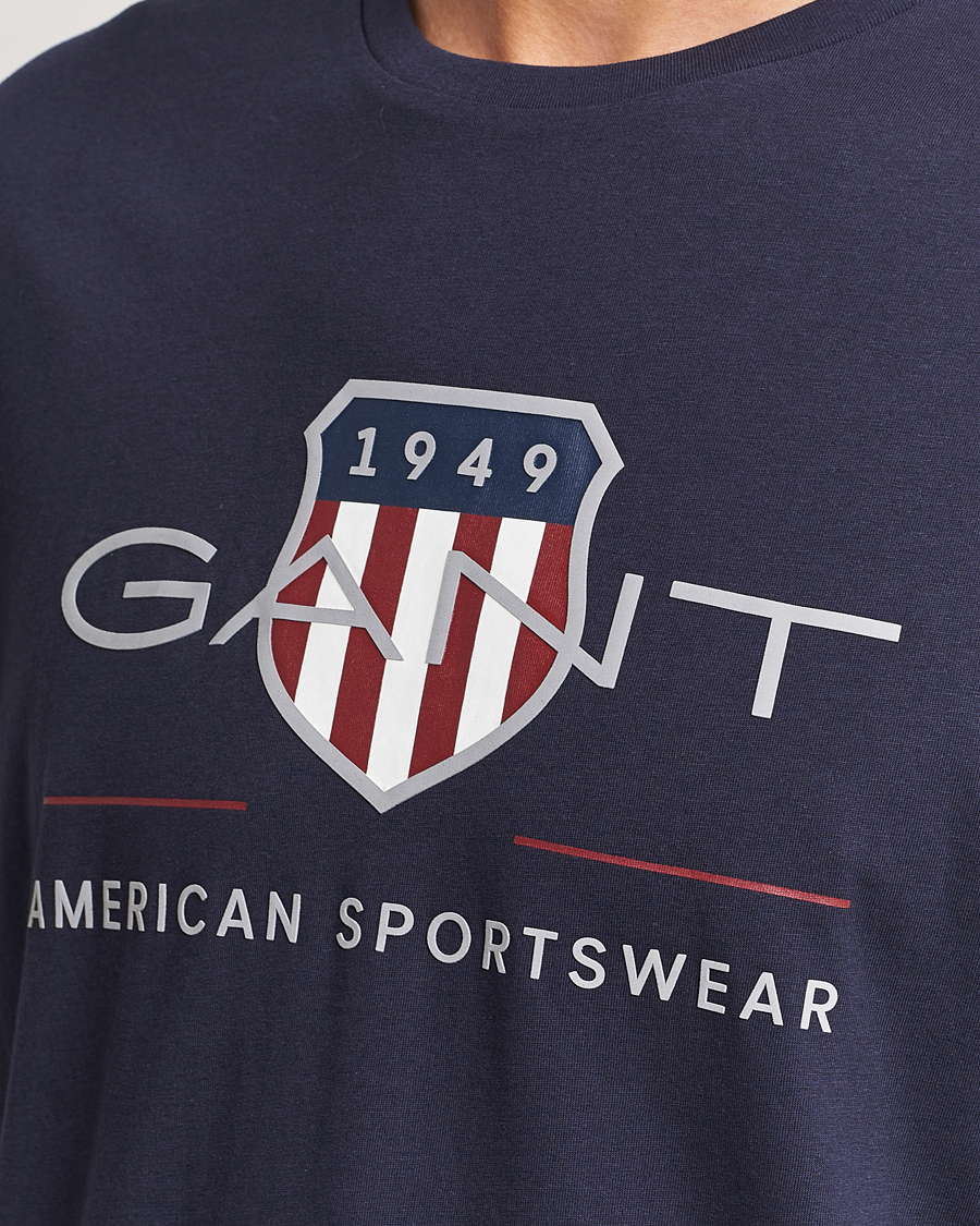 Mies | T-paidat | GANT | Archive Shield Logo T-Shirt Evening Blue