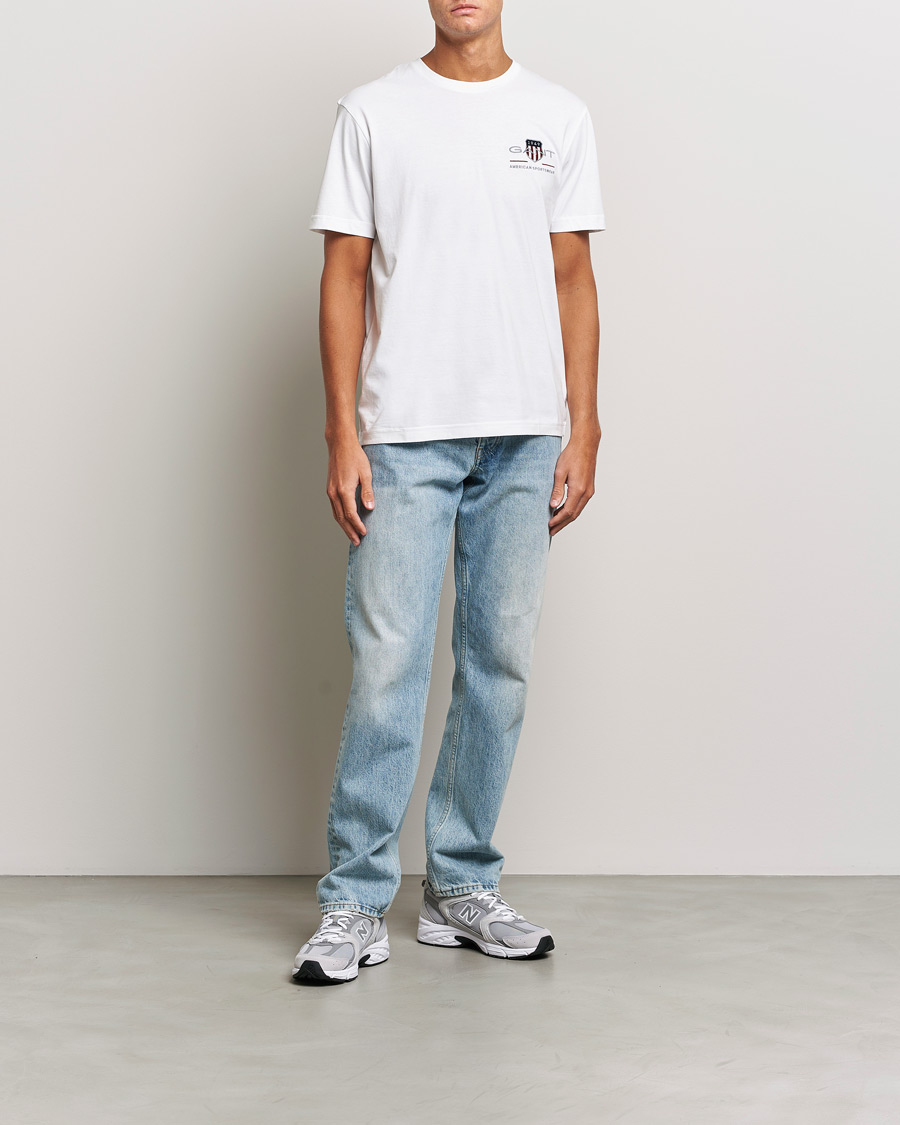 Mies | T-paidat | GANT | Archive Shield Small Logo T-Shirt White