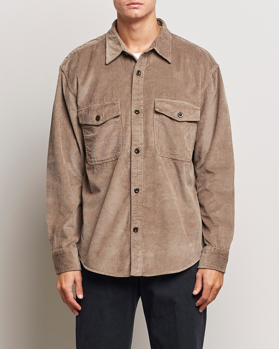 Mies |  | GANT | Relaxed Fit Corduroy Overshirt Desert Brown