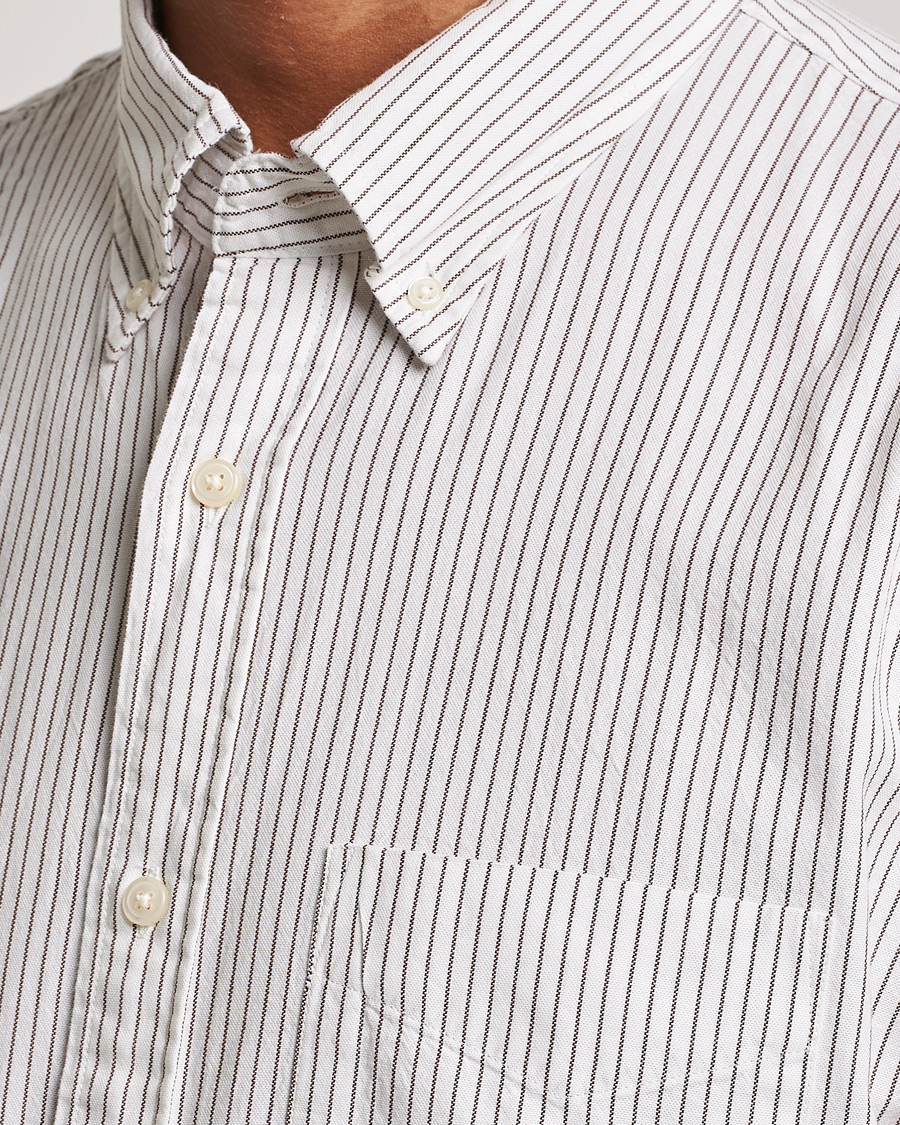 Mies | Kauluspaidat | GANT | Regular Fit Archive Oxford Striped Shirt Eggshell