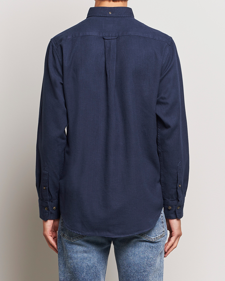 Mies | Kauluspaidat | GANT | Regular Fit Herringbone Flannel Shirt Marine