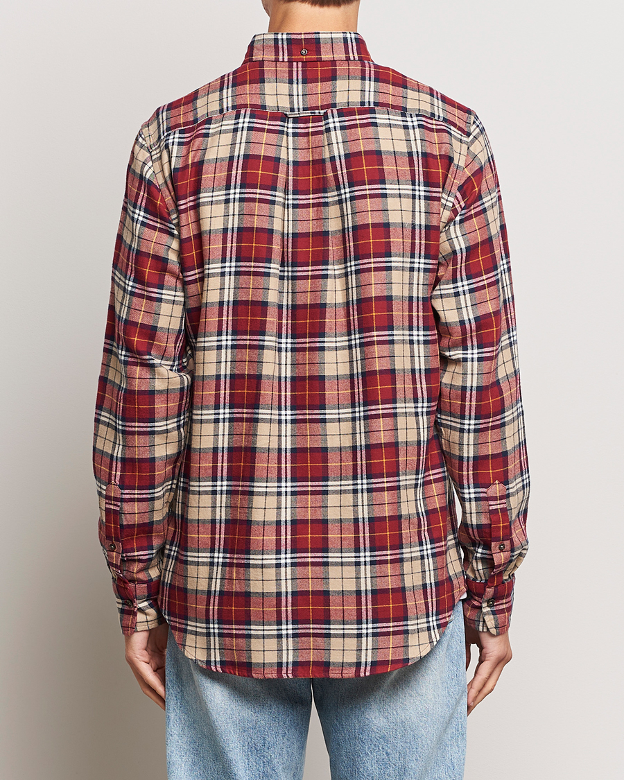 Mies | Kauluspaidat | Gant | Regular Fit Flannel Checked Shirt Plumped Red