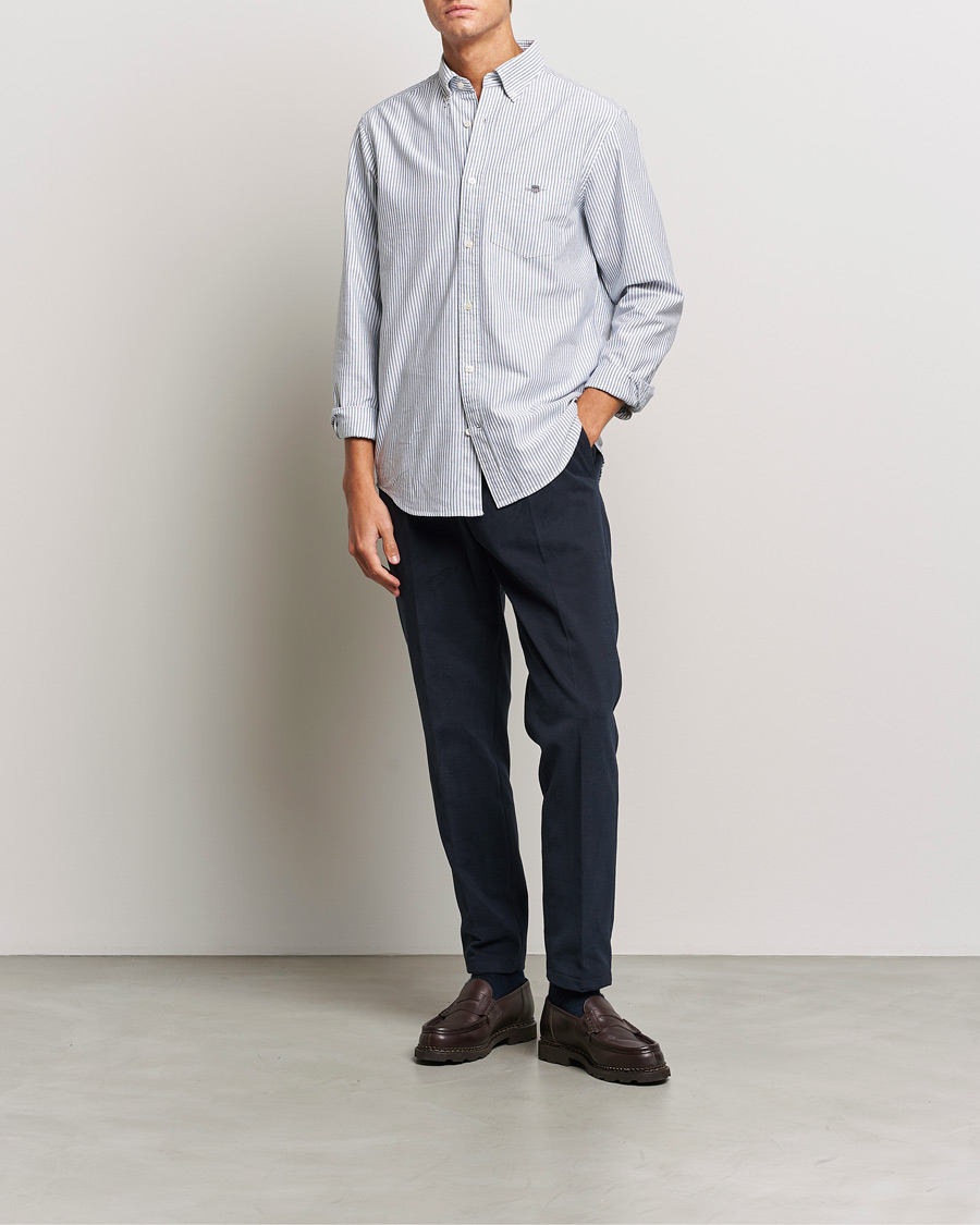 Mies | Kauluspaidat | GANT | Regular Fit Striped Oxford Shirt Persien Blue