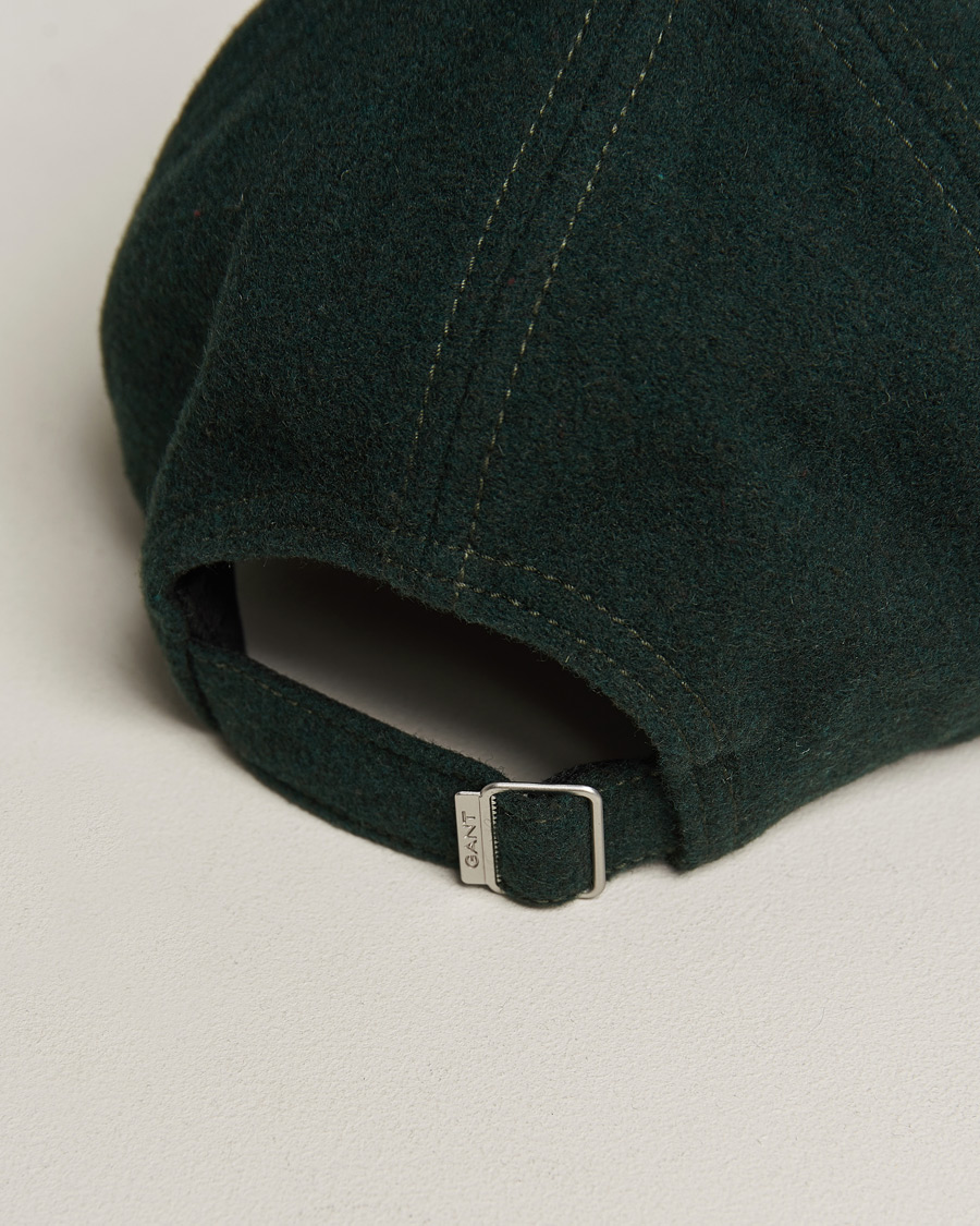 Mies | GANT Badge Wool Cap Tartan Green | GANT | Badge Wool Cap Tartan Green