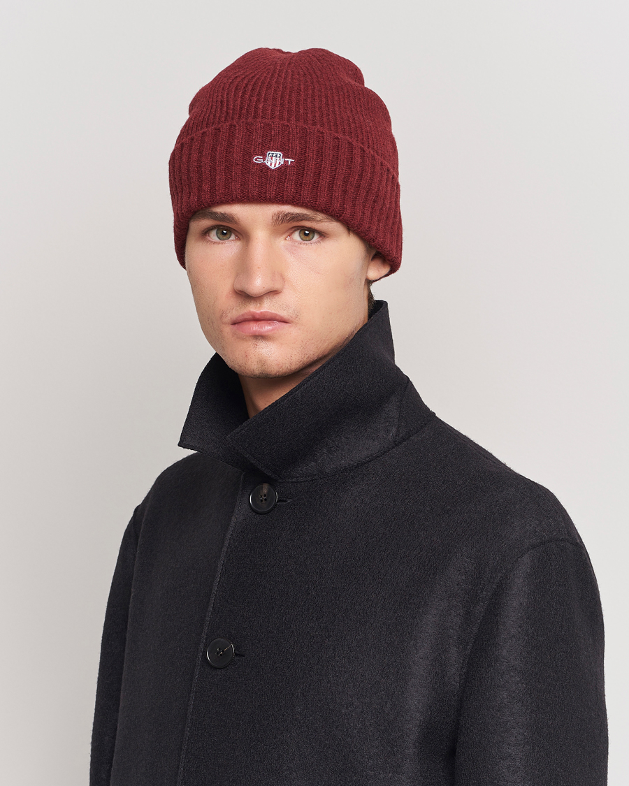 Mies |  | GANT | Wool Lined Beanie Plumped Red