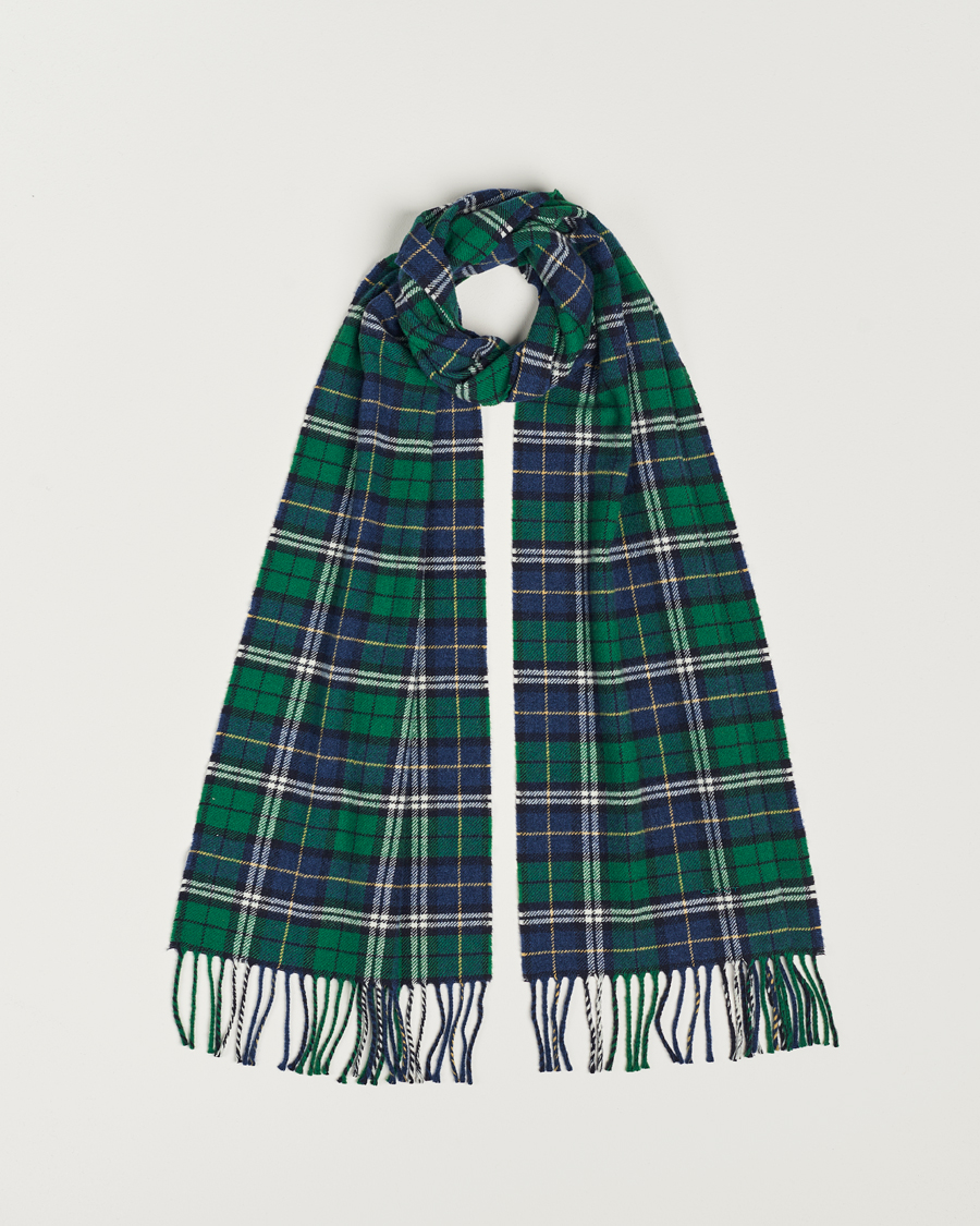Mies | Kaulaliinat | GANT | Wool Multi Checked Scarf Forest Green