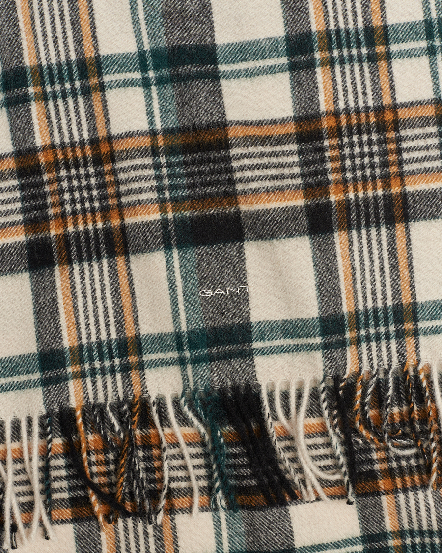 Mies | GANT Wool Multi Checked Scarf Putty Multi | GANT | Wool Multi Checked Scarf Putty Multi
