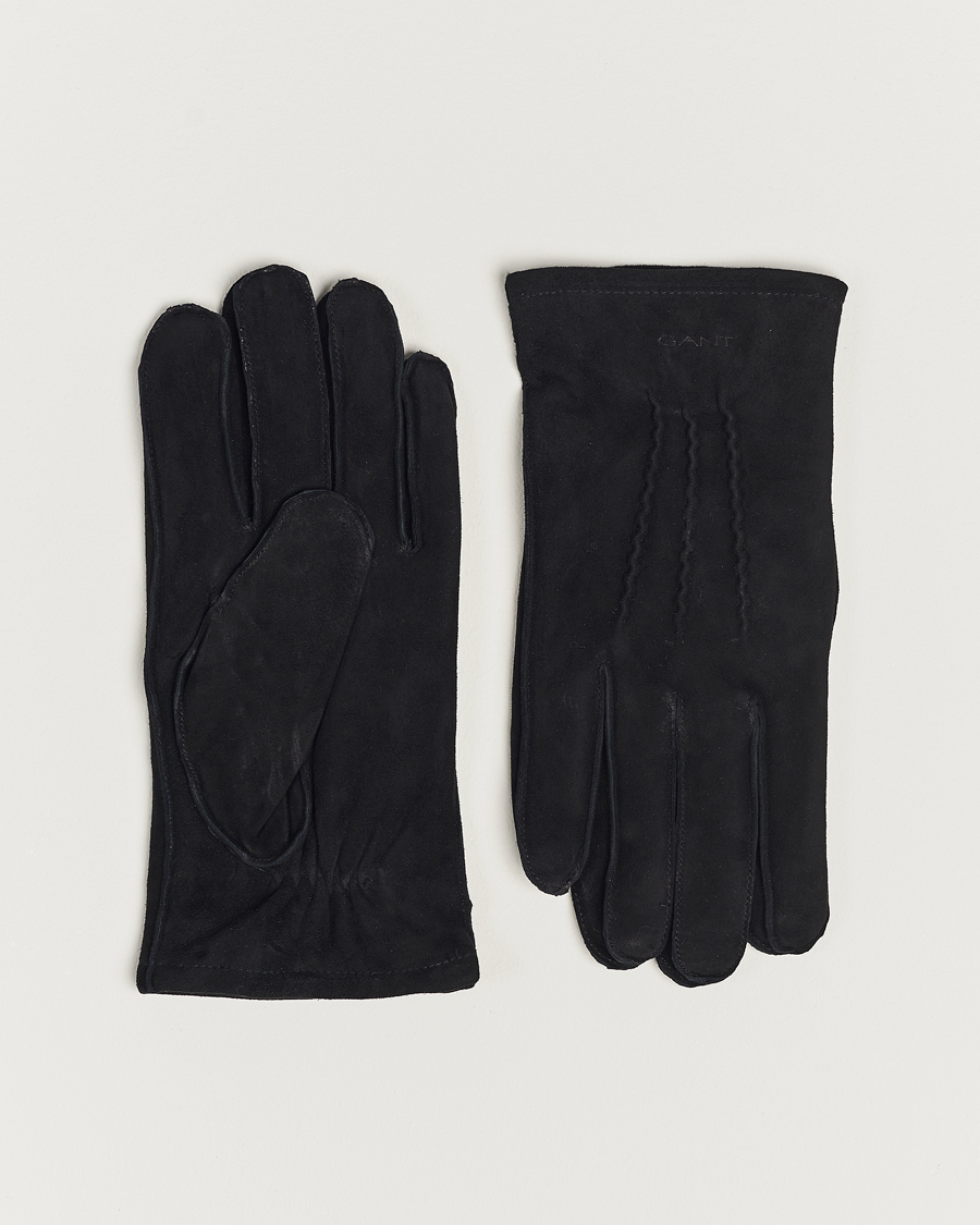 Mies | GANT Classic Suede Gloves Black | Gant | Classic Suede Gloves Black