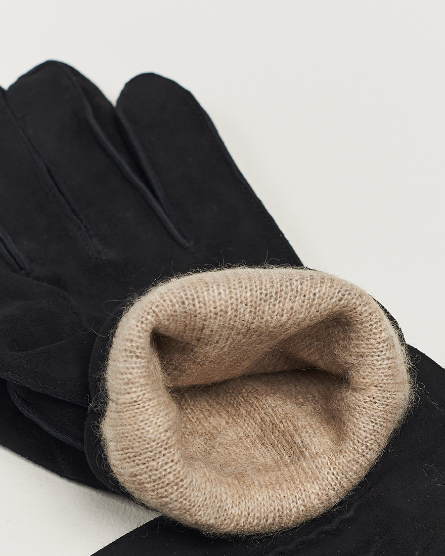 Mies | Käsineet | GANT | Classic Suede Gloves Black