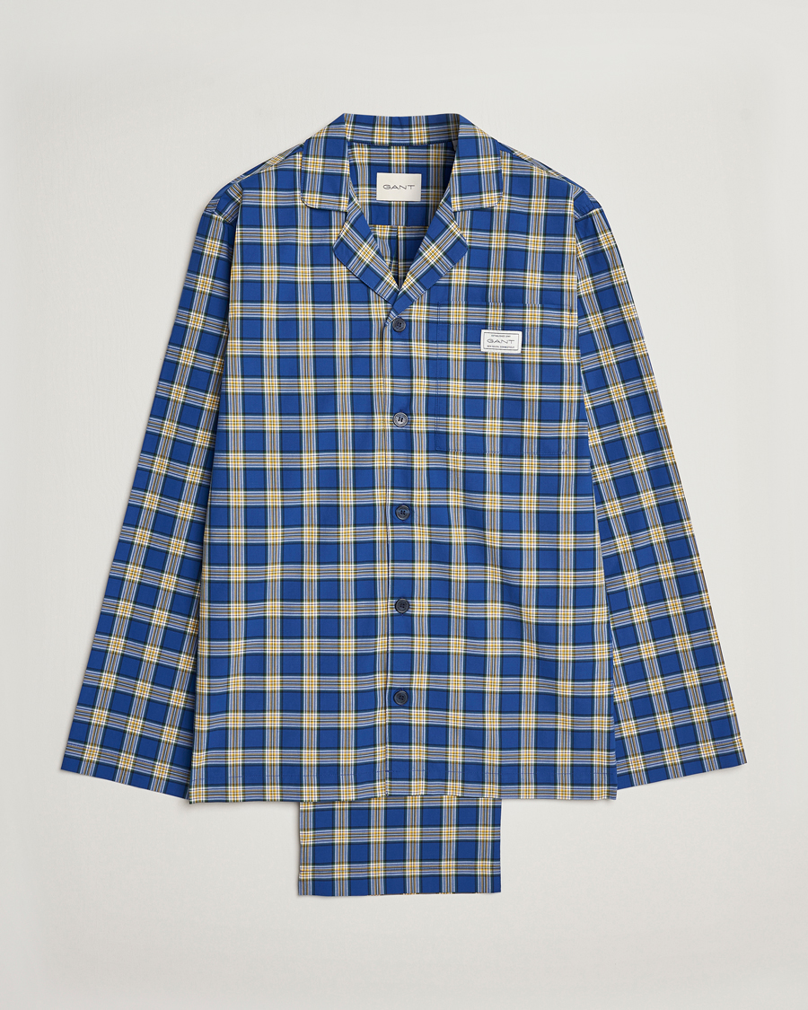 Mies | Yöpuvut ja kylpytakit | Gant | Checked Pyjama Set College Blue