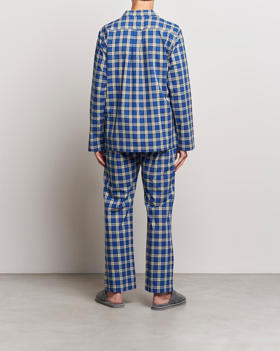 Mies | Yöpuvut | GANT | Checked Pyjama Set College Blue