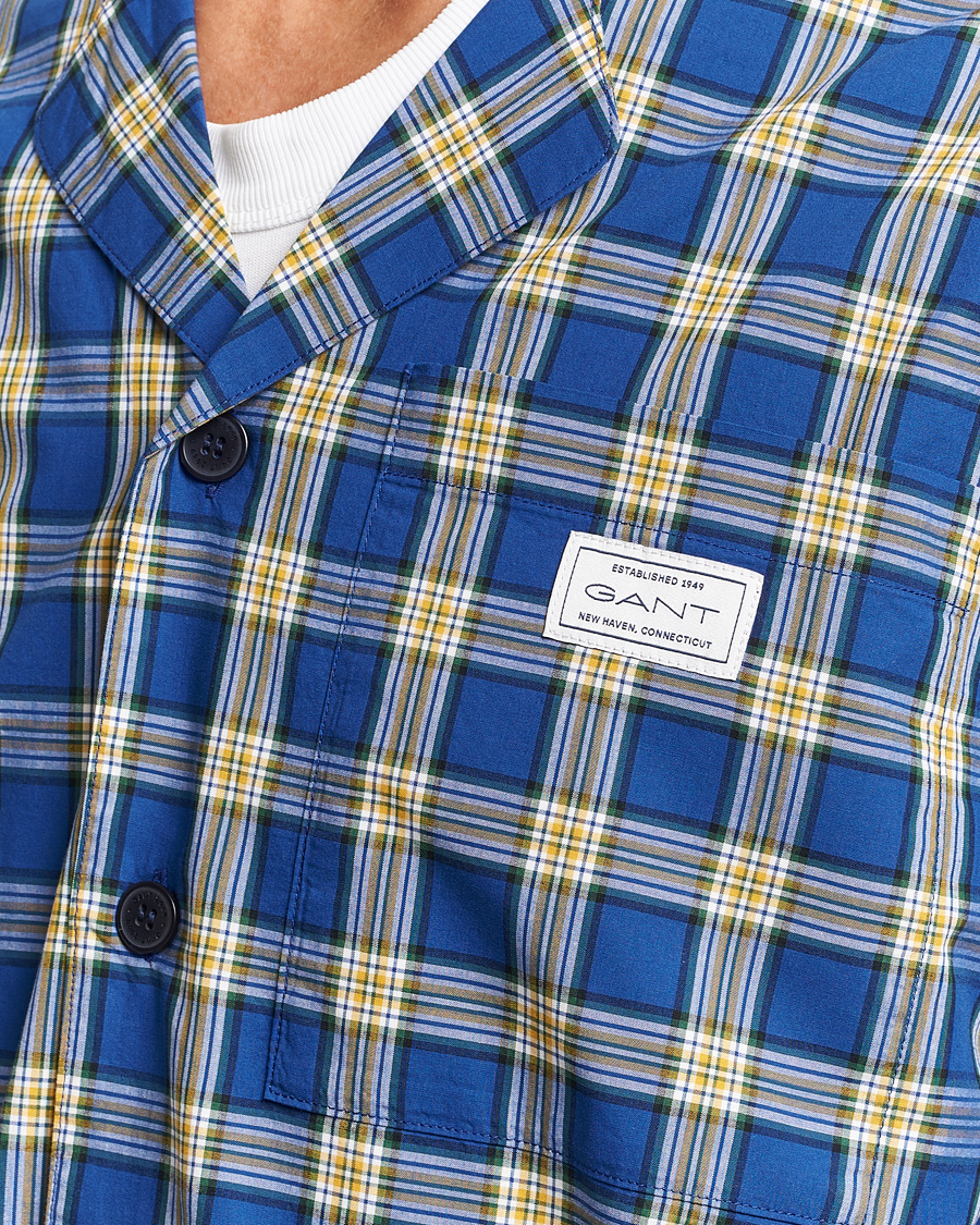 Mies | Yöpuvut ja kylpytakit | GANT | Checked Pyjama Set College Blue