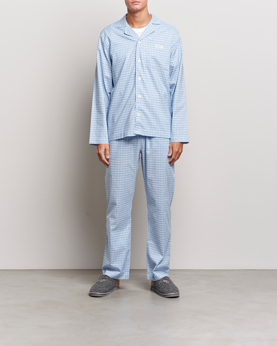 Mies | Yöpuvut ja kylpytakit | Gant | Checked Pyjama Set Capri Blue