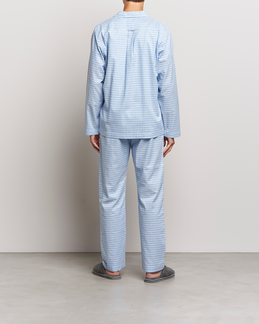 Mies | Yöpuvut ja kylpytakit | Gant | Checked Pyjama Set Capri Blue
