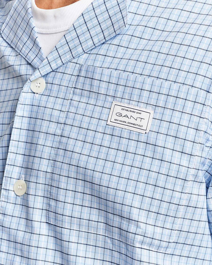 Mies | Yöpuvut ja kylpytakit | Gant | Checked Pyjama Set Capri Blue