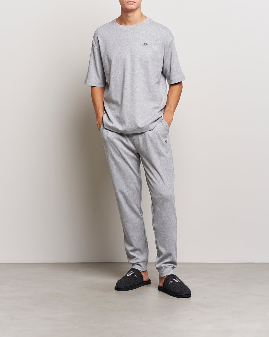 Mies | Yöpuvut ja kylpytakit | GANT | Premium Loungewear Set Grey Melange