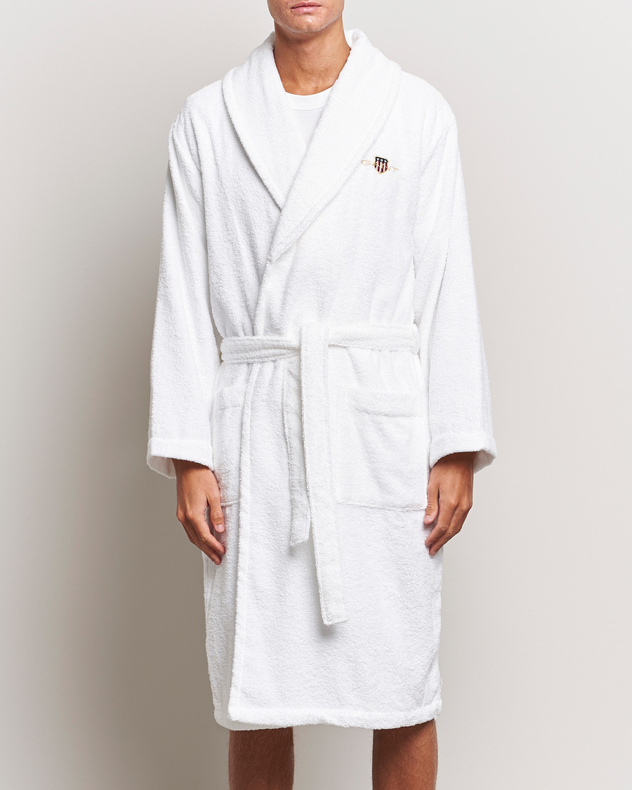 Mies | Kylpytakit | GANT | Archive Shield Terry Robe White