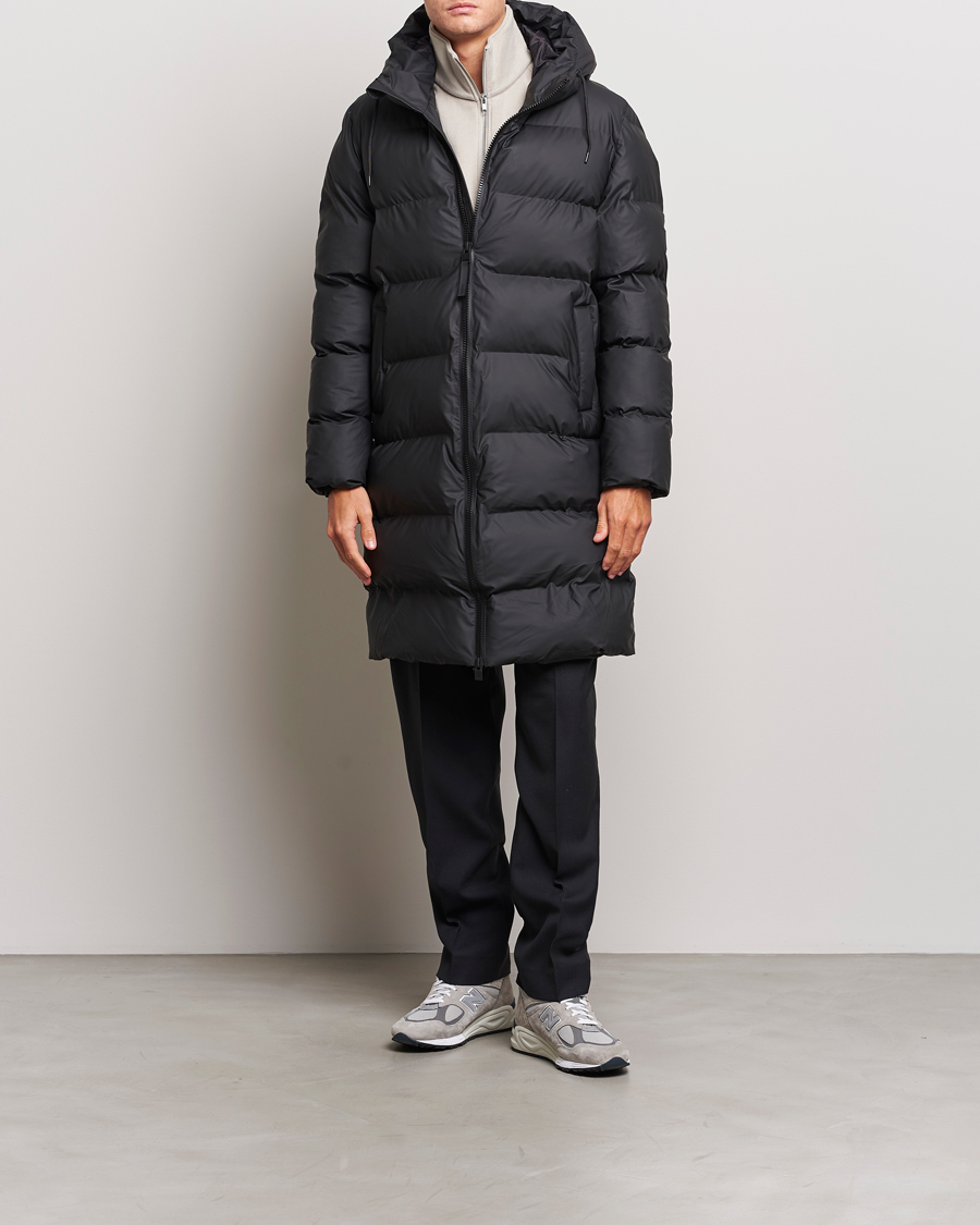 Mies | Takit | RAINS | Alta Long Puffer Jacket Black