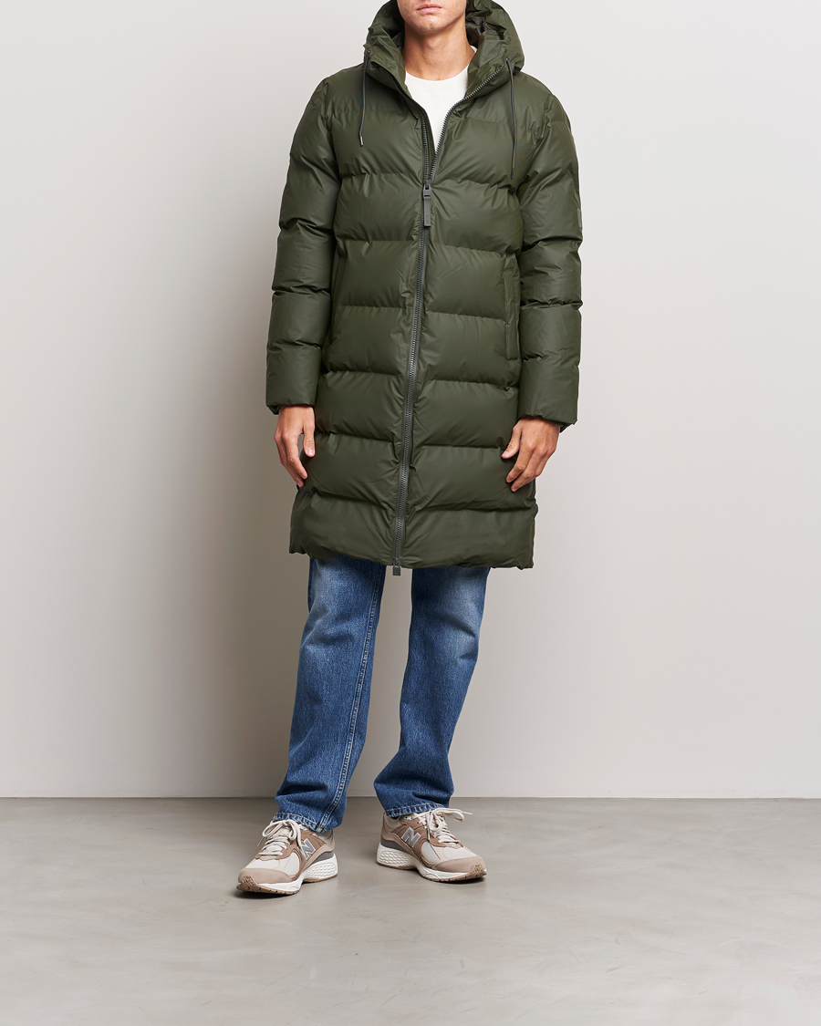 Mies | Takit | RAINS | Alta Long Puffer Jacket Green