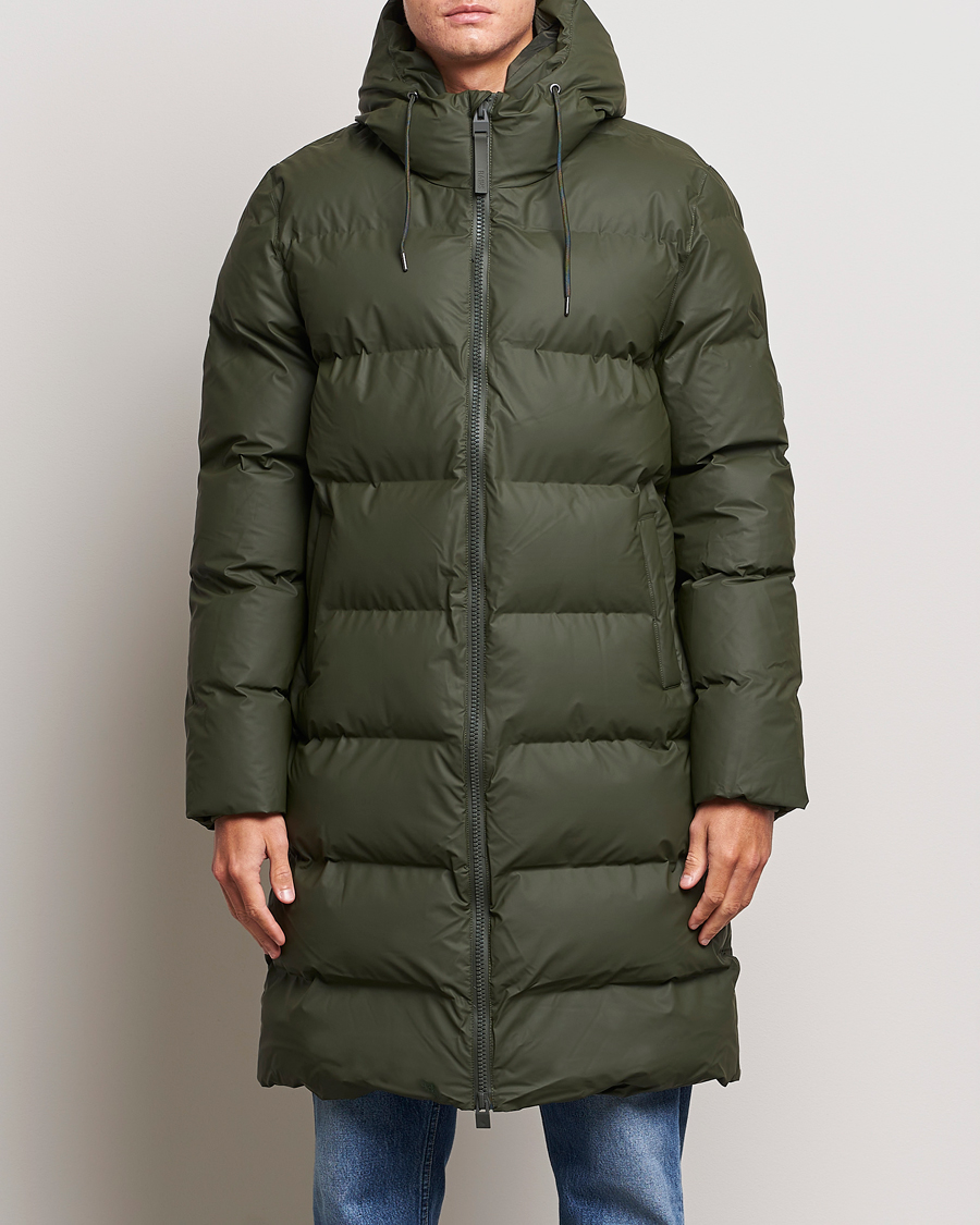 Mies |  | RAINS | Alta Long Puffer Jacket Green