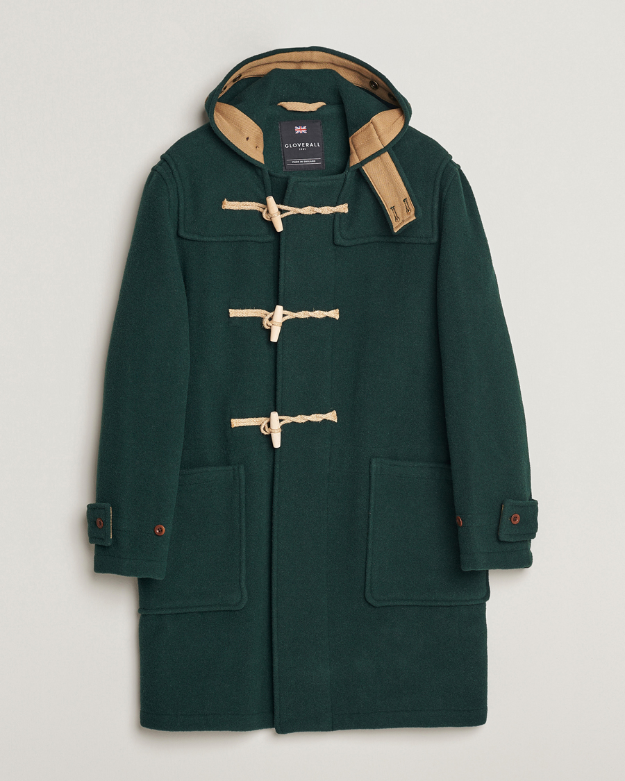 Mies | Takit | Gloverall | 575 Monty Original Duffle Coat Pine Green