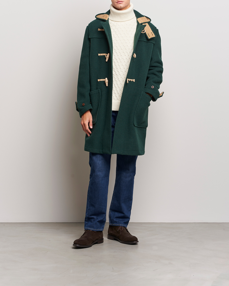 Mies | Takit | Gloverall | 575 Monty Original Duffle Coat Pine Green