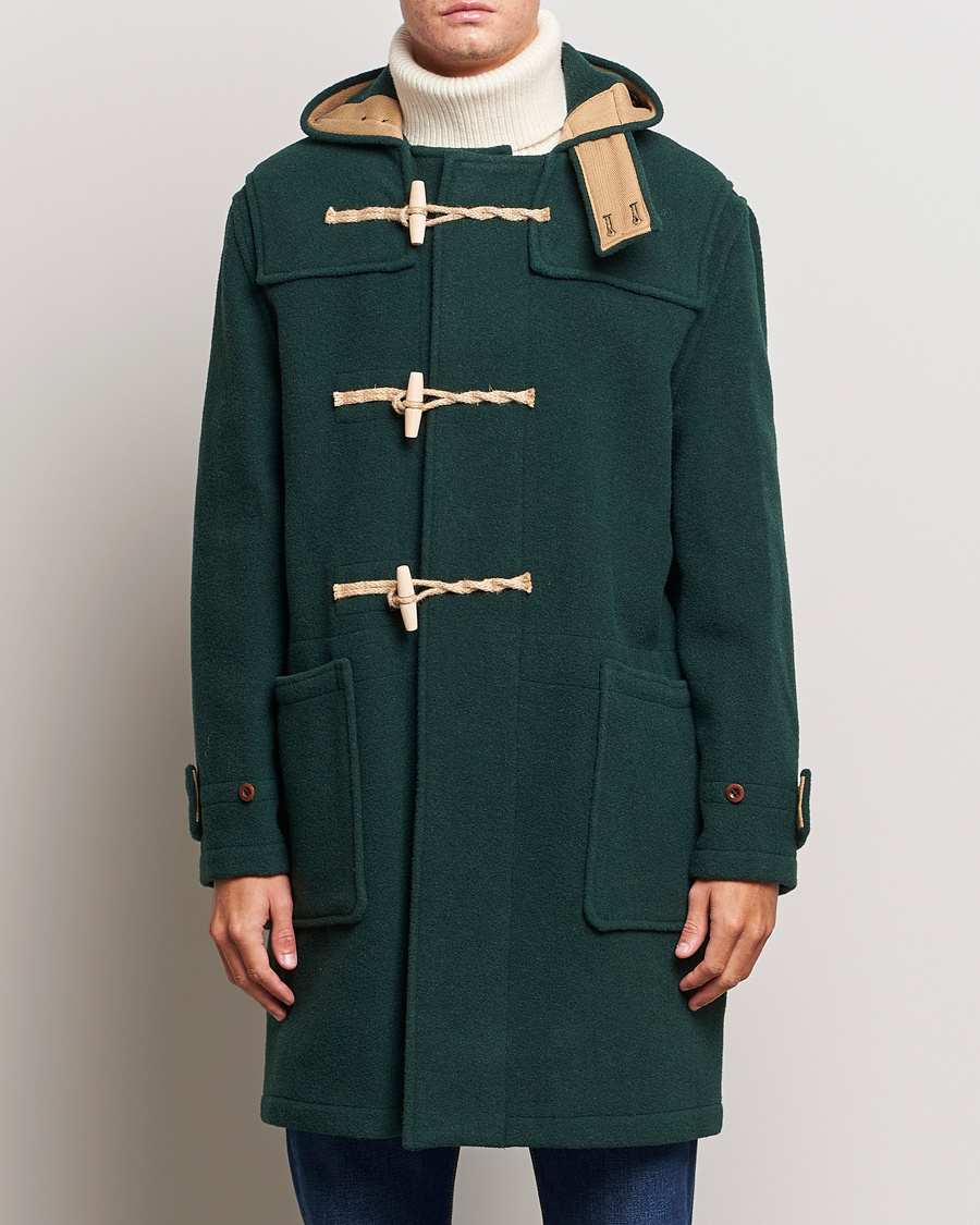 Mies | Takit | Gloverall | 575 Monty Original Duffle Coat Pine Green