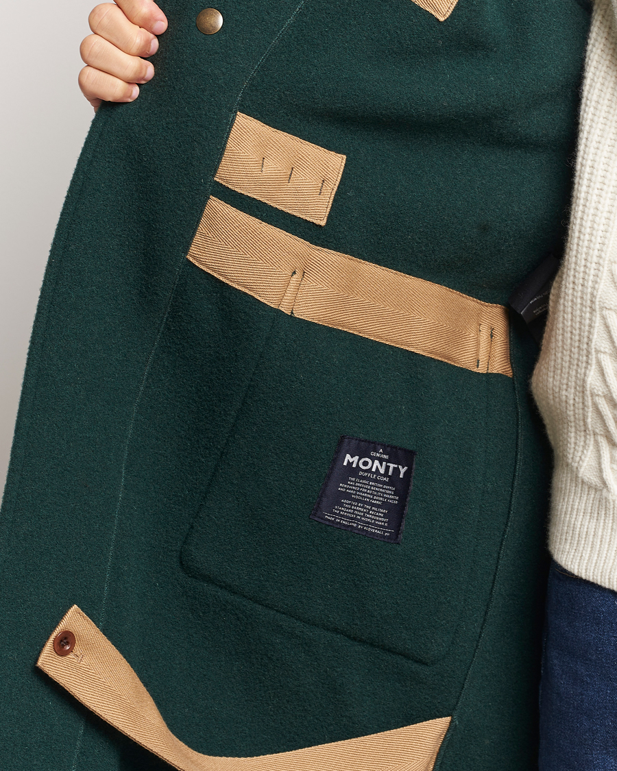 Mies | Takit | Gloverall | 575 Monty Original Duffle Coat Pine Green