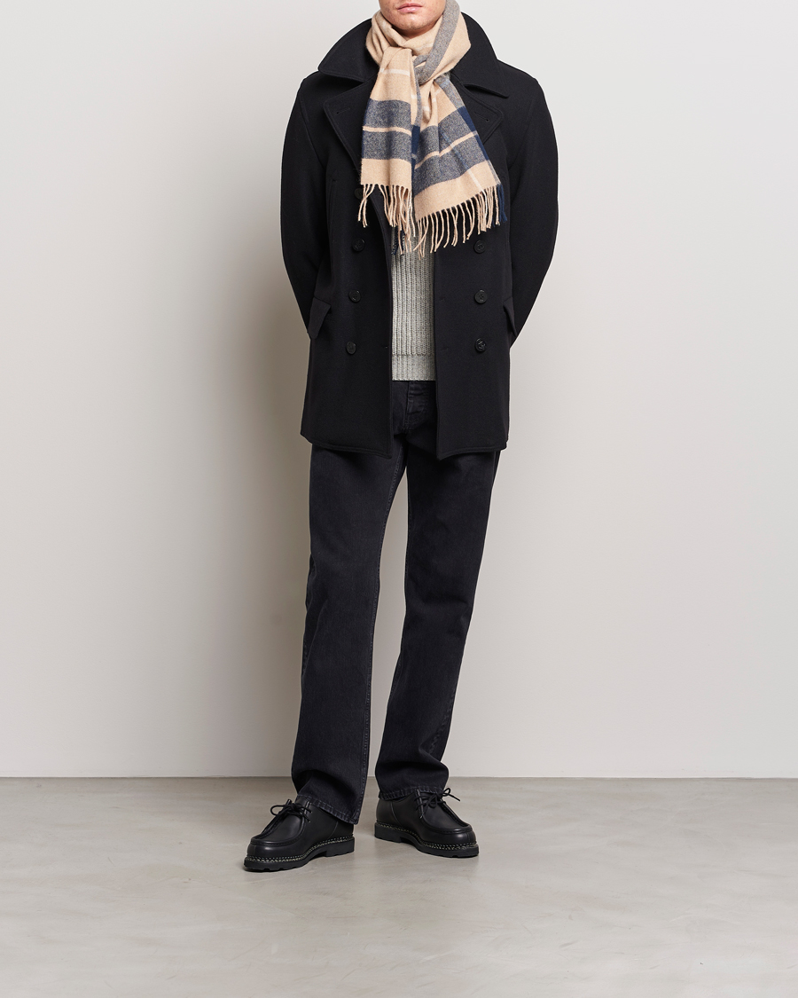 Mies | Takit | Gloverall | Churchill Reefer Peacoat Black