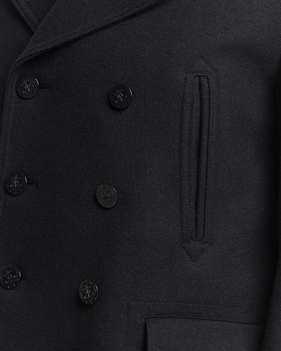 Mies | Takit | Gloverall | Churchill Reefer Peacoat Black