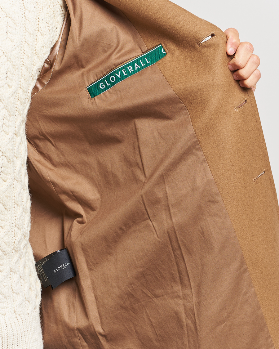 Mies | Takit | Gloverall | Chesterfield Wool/Cashmere Raglan Coat Camel